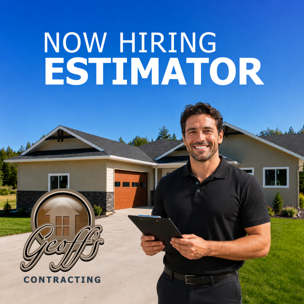 Estimator at Geoff's Contracting, Cranbrook BC